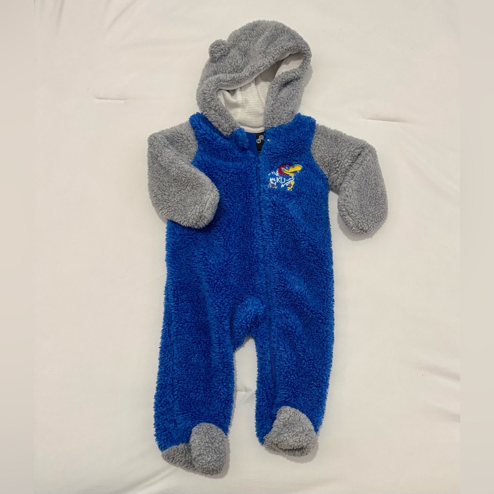 University of Kansas Jayhawks Winter Sherpa Set - Size 6-9 Months